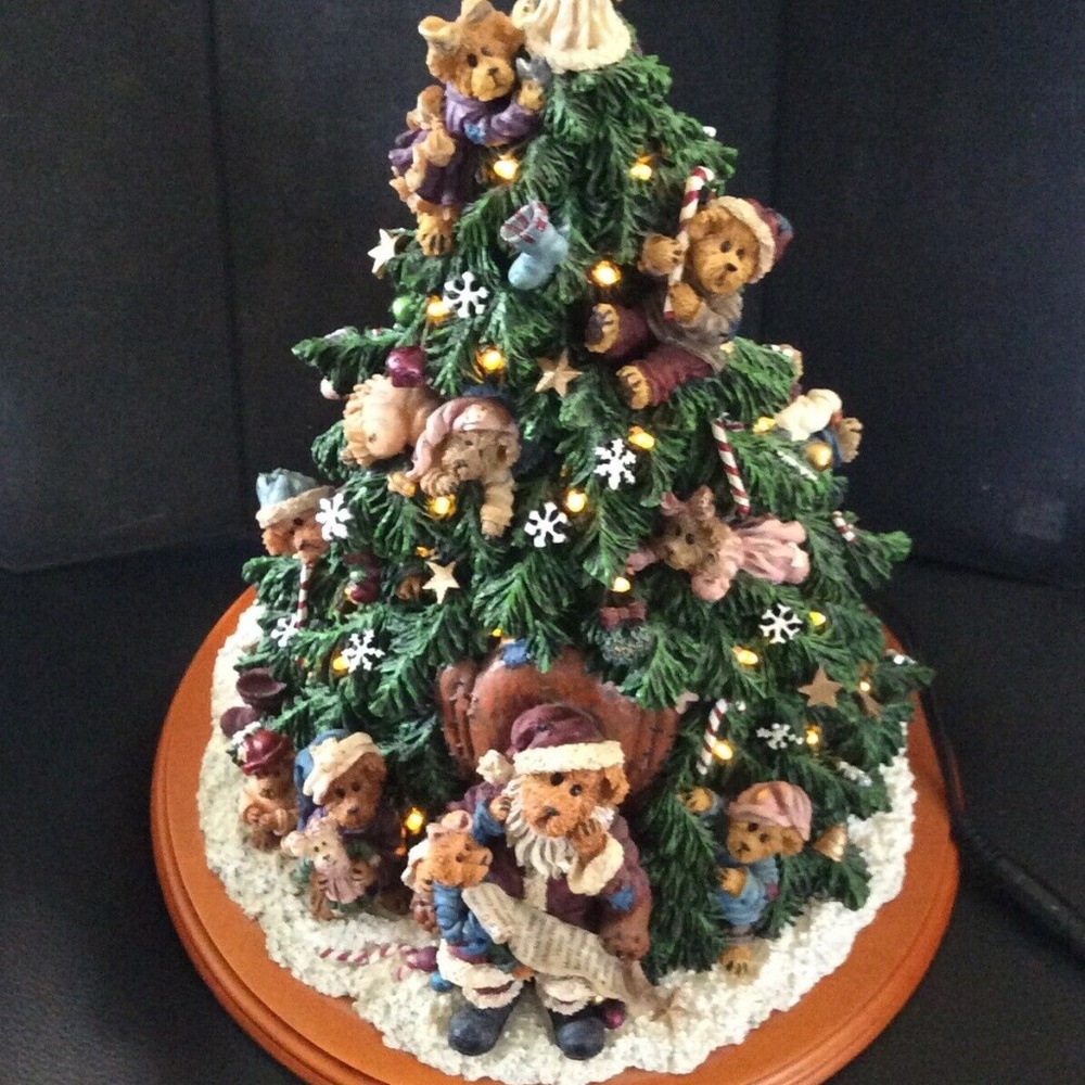 Danbury Mint * Boyd Bear Lighted Christmas Tree-Perfect in Box